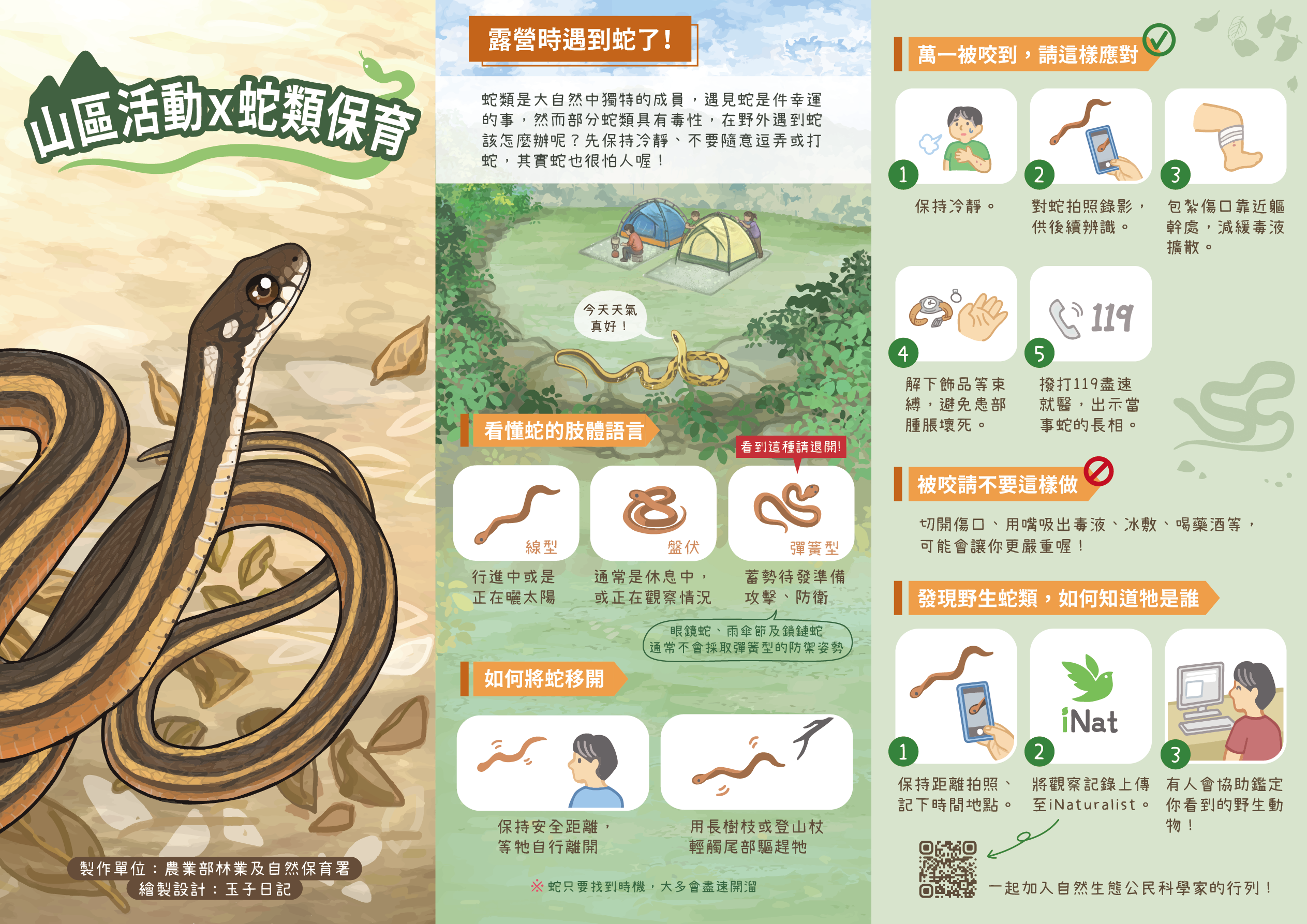「山區活動×蛇類保育」摺頁電子檔